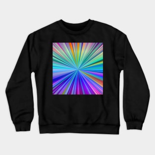 Rainbow Vortex Abstract Crewneck Sweatshirt